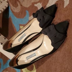 Prada bow kitten heels sz 40.5